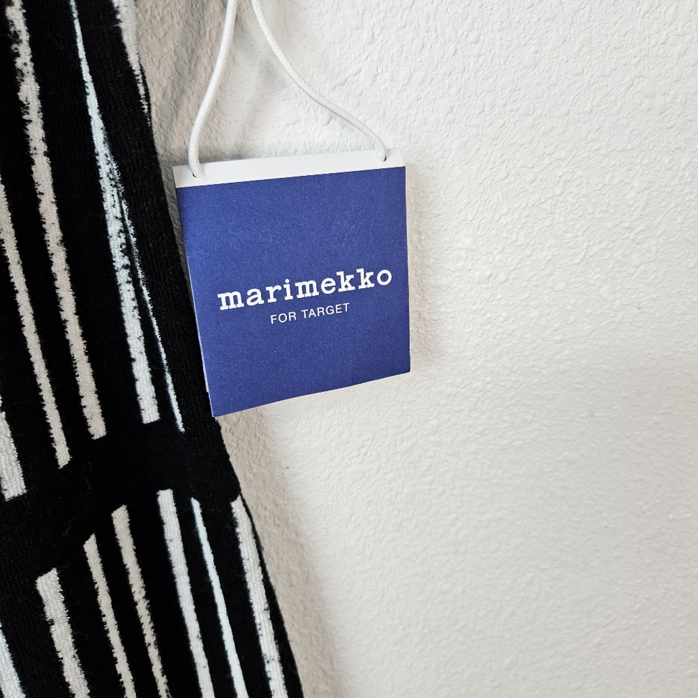 Marimekko Black & White Striped Swim Coverup - Picture 4 of 7